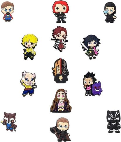 100 قطعة من تعليقات الاحذية بتصميم انيمي من بوروت، مناسبة كهدايا للحفلات، اكسسوارات للهالوين، عيد الفصح، الكريسماس، اعياد الميلاد، للاطفال والكبار من الجنسين، 100 قطعة in Kuwait