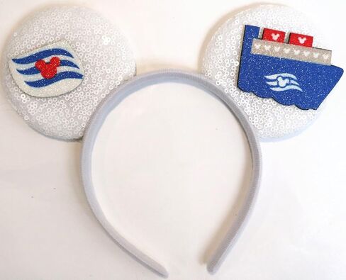 عصابة رأس ميكي ميني آذان من CLGIFT، آذان ميكي سوداء فضية بدون قوس DIY ميني، آذان للأولاد، آذان ميكي كبيرة (قرصان) in Kuwait