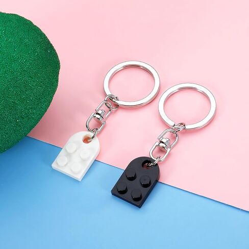 FrereFeter Matching Couples Stuff Brick Heart Keychain Valentines Day Gifts for Him Her Wife Husband Boyfriend Girlfriend in Saudi Arabia