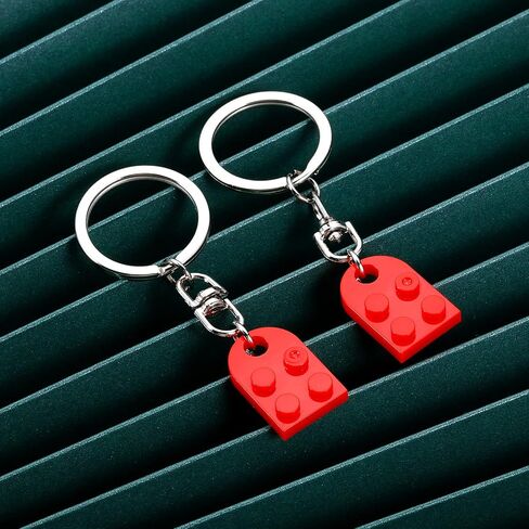FrereFeter Matching Couples Stuff Brick Heart Keychain Valentines Day Gifts for Him Her Wife Husband Boyfriend Girlfriend in Saudi Arabia