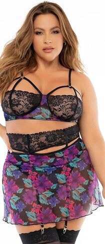 Mapalé by Espiral womens 7496x Two-in-one Babydoll & Three Piece Set in Kuwait