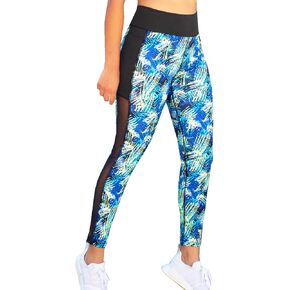 بنطال ضيق نسائي من RUNNER ISLAND بطول منتصف الفخذ شبكي للتمرين مع تحكم في البطن وخصر مرن للرياضة in Kuwait