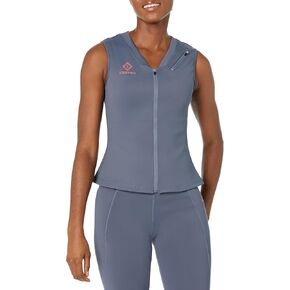 سكرب ميتس أندر سكرب للنساء - قميص داخلي بدون أكمام برقبة على شكل حرف V، قميص داخلي للطبيب والممرضة مع جيب على الصدر بسحاب in Kuwait