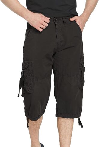 HODZAIW Men's Below The Knee Shorts 3/4 Cargo Shorts in Saudi Arabia
