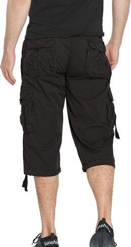 HODZAIW Men's Below The Knee Shorts 3/4 Cargo Shorts in Saudi Arabia