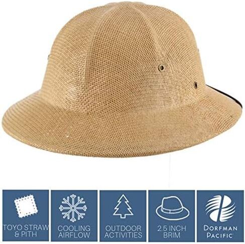 DPC Global Trends Men's Fine Twisted Toyo Pith Helmet in Saudi Arabia