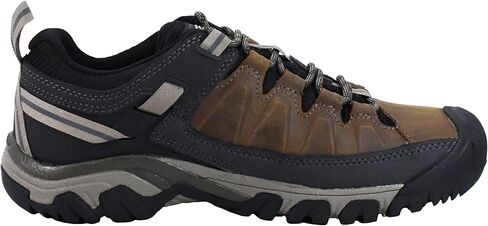 KEEN Men's Targhee 3 Low Height Waterproof Hiking Shoes, Bison/Timberwolf, 8.5 in Saudi Arabia