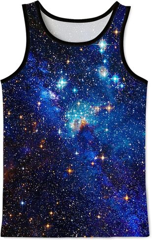 Asylvain 3D Tank Tops for Men Women Cool Design Graphic Sleeveless Shirts Summer Tops in Kuwait