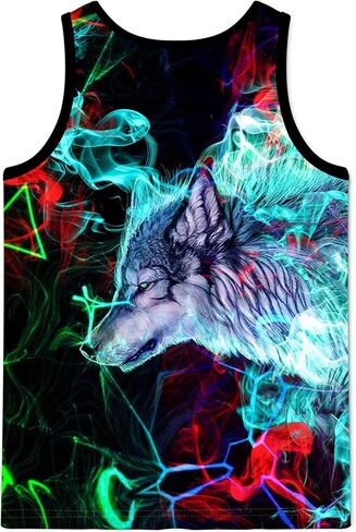 Asylvain 3D Tank Tops for Men Women Cool Design Graphic Sleeveless Shirts Summer Tops in Kuwait