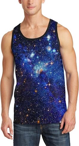 Asylvain 3D Tank Tops for Men Women Cool Design Graphic Sleeveless Shirts Summer Tops in Kuwait