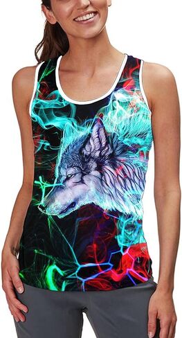 Asylvain 3D Tank Tops for Men Women Cool Design Graphic Sleeveless Shirts Summer Tops in Kuwait