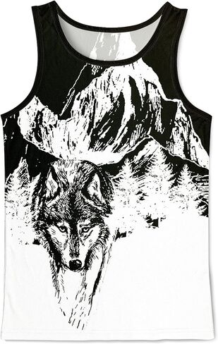 Asylvain 3D Tank Tops for Men Women Cool Design Graphic Sleeveless Shirts Summer Tops in Kuwait