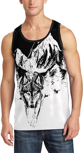Asylvain 3D Tank Tops for Men Women Cool Design Graphic Sleeveless Shirts Summer Tops in Kuwait