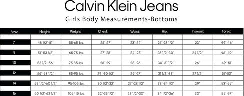 Calvin Klein Girls' Stretch Denim Jeans, Full-Length Skinny Fit Pants with Pockets in Saudi Arabia