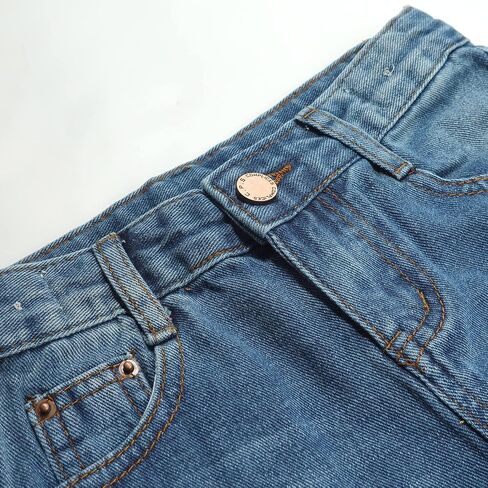 KIDSCOOL SPACE Girls Jeans,Elastic Waistband Inside Baby Little Big Girl Ripped Holes Denim Pants in Saudi Arabia
