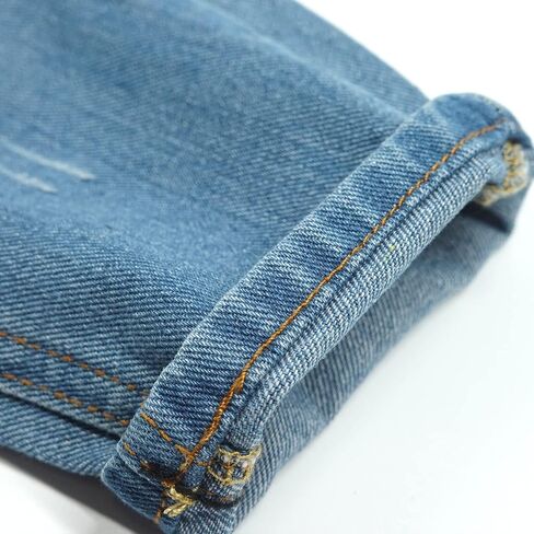 KIDSCOOL SPACE Girls Jeans,Elastic Waistband Inside Baby Little Big Girl Ripped Holes Denim Pants in Saudi Arabia