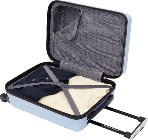 TRAVELERS CLUB Richmond 20" Carry On Suitcase Hardside Spinner Luggage With 360 4 Wheel System - BLUE in Kuwait