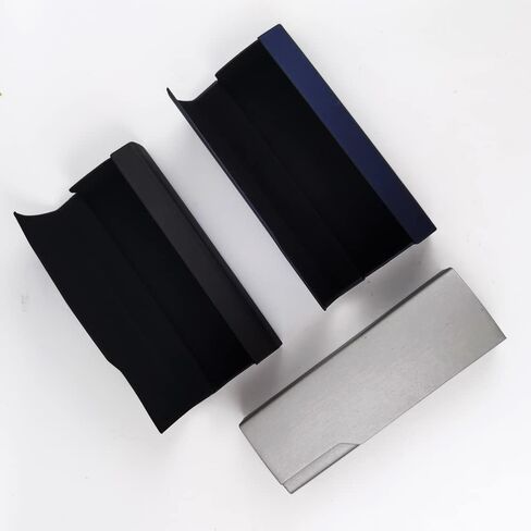 حافظة نظارات من تشكسيلينج، 3 قطع حافظة نظارات صلبة محمولة بقفل مغناطيسي، حافظة نظارات طبية لنظارات القراءة والنظارات الشمسية لنظارات قصر النظر للنساء والرجال، فضي، ازرق in Kuwait