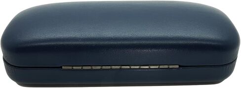 BLINKBAZAAR LARGE FAUX LEATHER EYEWEAR GLASSES EYEGLASSES SUNGLASSES HARD CASE CLAM SHELL… in Kuwait