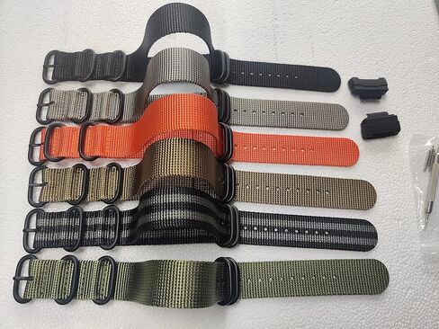 حزام Lijinlan متوافق مع Casio G-Shock، سوار ساعة بديل من النايلون للرجال لـ G-Shock DW5600/GWM5610/DW6900/DW9052/GW100/GA100/GD120/GA400 in Kuwait
