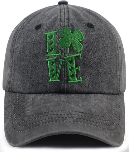 قبعة Xpayzere St Patricks Day للنساء والرجال، قبعة بيسبول مضحكة قابلة للتعديل ومطرزة بالقطن in Kuwait