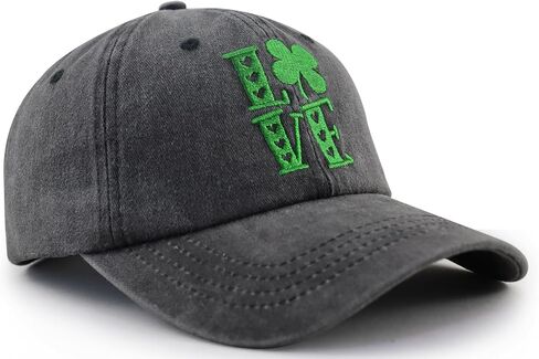 قبعة Xpayzere St Patricks Day للنساء والرجال، قبعة بيسبول مضحكة قابلة للتعديل ومطرزة بالقطن in Kuwait