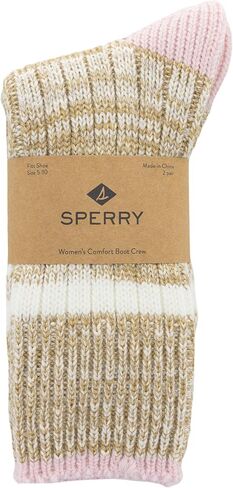 Sperry Women's Cozy Comfort Crew 2 Pair Pack-Wool Blend Duck Boot Socks in Saudi Arabia