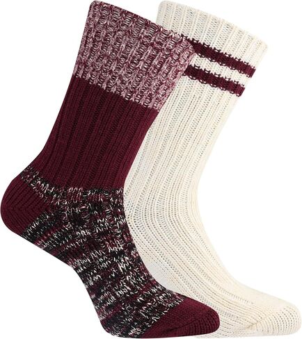 Sperry Women's Cozy Comfort Crew 2 Pair Pack-Wool Blend Duck Boot Socks in Saudi Arabia