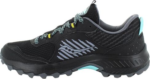 Saucony Women's Excursion Tr15, Black/Mint/Yellow, 10.5 M in Saudi Arabia