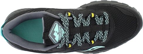 Saucony Women's Excursion Tr15, Black/Mint/Yellow, 10.5 M in Saudi Arabia