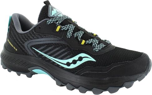 Saucony Women's Excursion Tr15, Black/Mint/Yellow, 10.5 M in Saudi Arabia