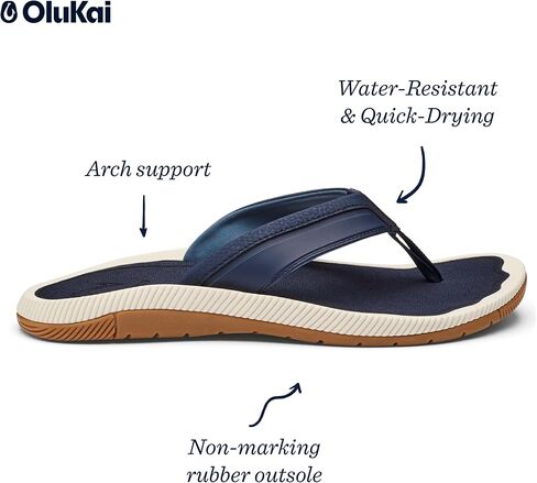 OLUKAI Kukulu Men's Beach Sandal, Water-Friendly Shoe & Wet Grip Soles, All-Day Wear & Comfortable Fit in Saudi Arabia