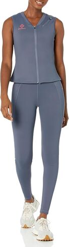 سكرب ميتس أندر سكرب للنساء - قميص داخلي بدون أكمام برقبة على شكل حرف V، قميص داخلي للطبيب والممرضة مع جيب على الصدر بسحاب in Kuwait