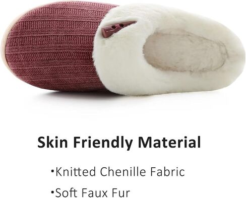 NineCiFun Women's Comfy House Slippers Memory Foam Fuzzy Bedroom Scuffs Slippers Indoor Outdoor Anti Skid Home Slippers Shoes with Warm Plush Lining in Saudi Arabia