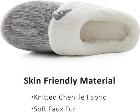 NineCiFun Women's Comfy House Slippers Memory Foam Fuzzy Bedroom Scuffs Slippers Indoor Outdoor Anti Skid Home Slippers Shoes with Warm Plush Lining in Saudi Arabia