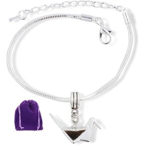 Emerald Park Jewelry Origami Bird Snake Chain Charm Bracelet in Saudi Arabia