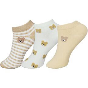 Womens No Show Socks(3 Pairs),Funny Socks For Women, Animal Cute Ankle Crew Crazy Socks,Novelty Ladies Sock in Kuwait