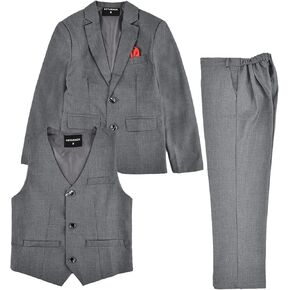 GETUBACK Boys' 3 Pieces Formal Blazer Vest and Pant Kids Dress Suits Sets for Party Festival Christmas in Kuwait