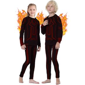 ملابس داخلية حرارية للأطفال من FEIXIANG، مجموعات طويلة من جونز، قمصان وسراويل طويلة الأكمام للأولاد في فصل الشتاء معدات الطقس البارد in Kuwait