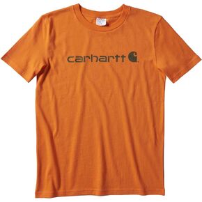 Carhartt Boys' Knit Short Sleeve Crewneck Logo T-Shirt