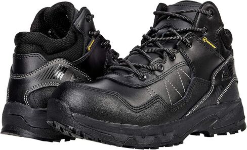 ACE Work Boots by SFC Piston Low and Mid, Men's, Women's, Unisex Soft Toe Slip Resistant Work Boots, Water Resistant, Black in Saudi Arabia