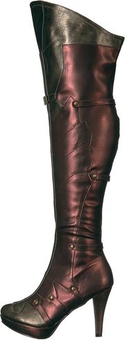 Ellie Shoes Women's Wonder Superhero Boots - Sexy Thigh High Heels Red Gold, 6 in Saudi Arabia