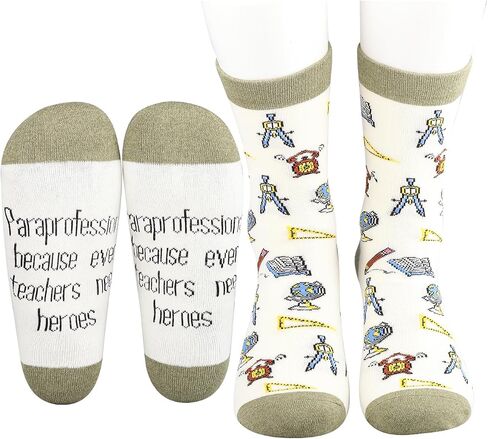MBMSO 2 Pair Paraprofessional Gift Socks Paraprofessional Teacher Appreciation Gift Paraeducator Gift Teaching Assistant Gift in Saudi Arabia