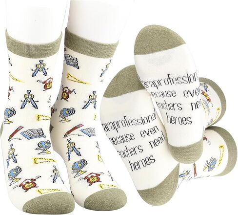 MBMSO 2 Pair Paraprofessional Gift Socks Paraprofessional Teacher Appreciation Gift Paraeducator Gift Teaching Assistant Gift in Saudi Arabia