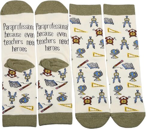 MBMSO 2 Pair Paraprofessional Gift Socks Paraprofessional Teacher Appreciation Gift Paraeducator Gift Teaching Assistant Gift in Saudi Arabia