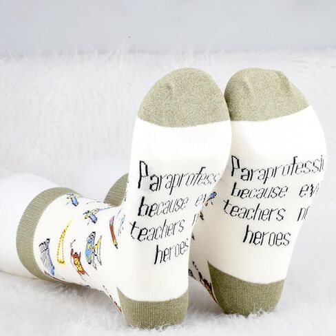 MBMSO 2 Pair Paraprofessional Gift Socks Paraprofessional Teacher Appreciation Gift Paraeducator Gift Teaching Assistant Gift in Saudi Arabia