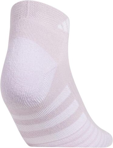 adidas Women's Cushioned Low Cut Socks (3-pair) With Arch Compression, Silver Dawn Grey/White/Wonder Blue, Medium in Saudi Arabia