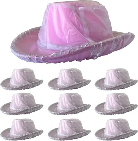 10 قطع غطاء قبعة رعاة البقر XXL شفاف مقاوم للماء غطاء واقي من المطر غطاء مرن قبعة كاوبوي غطاء تخزين قبعة كاوبوي in Kuwait