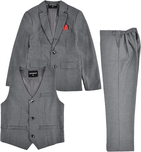 GETUBACK Boys' 3 Pieces Formal Blazer Vest and Pant Kids Dress Suits Sets for Party Festival Christmas in Kuwait