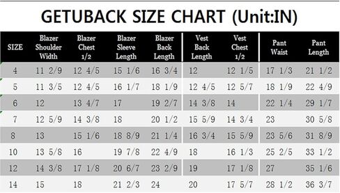 GETUBACK Boys' 3 Pieces Formal Blazer Vest and Pant Kids Dress Suits Sets for Party Festival Christmas in Kuwait